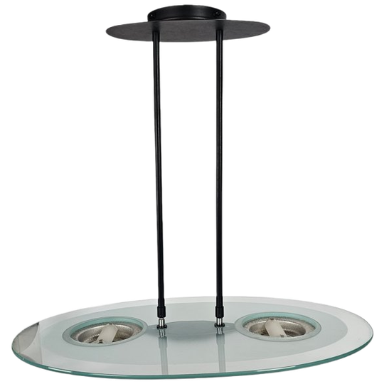 Estiluz - Hanglamp - Spanje - Metaal - Glas - Gesatineerd Glas - 1980's 1