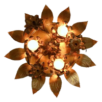 Vintage Plafondlamp Plafonniere Willy Daro Hollywood Regency
