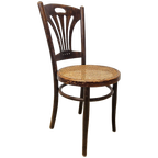 Antieke Art Nouveau Weense Jakob En Josef Kohn Stoel (thonet Stijl) Antique Webbing Chair thumbnail 1