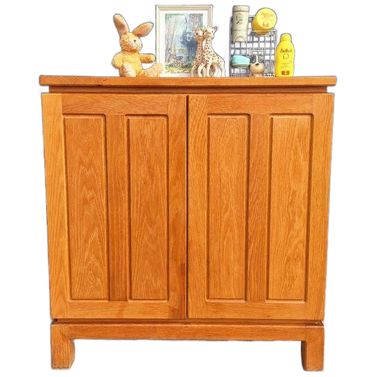 Vintage Eiken Commode, One Of A Kind, Unieke Kast, Deens 1