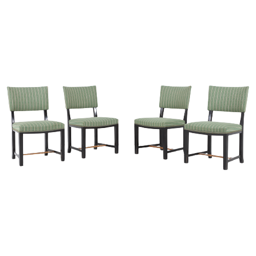 Set Of 4 Chairs / Eetkamerstoel / Stoel From Otto Schulz, 1940’S Sweden