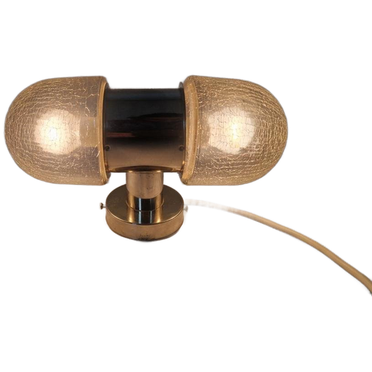 Mid Century Space Age Wandlamp Design Glas Metaal 1