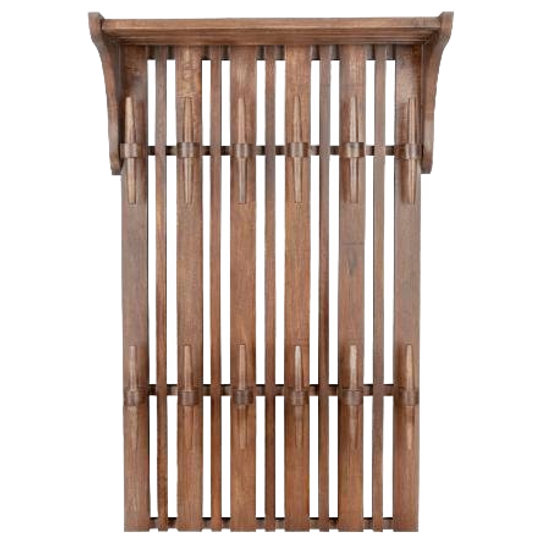 DUTCHBONE | Jakub Wandkapstok Met Plank Hout Walnoot 1