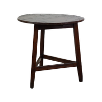 Antieke Engelse Pinewood Cricket Table/ Bijzettafel Uit Eind 18E Eeuw