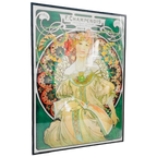 Vintage Schilderij Mucha Ingelijste Poster Art Nouveau thumbnail 1