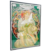 Vintage Schilderij Mucha Ingelijste Poster Art Nouveau