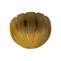 Glashutte Limburg Glazen Amber-Kleurige Plafondlamp