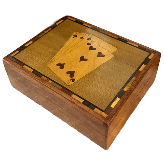 Kaartendoos Handmade Hout Vintage 1