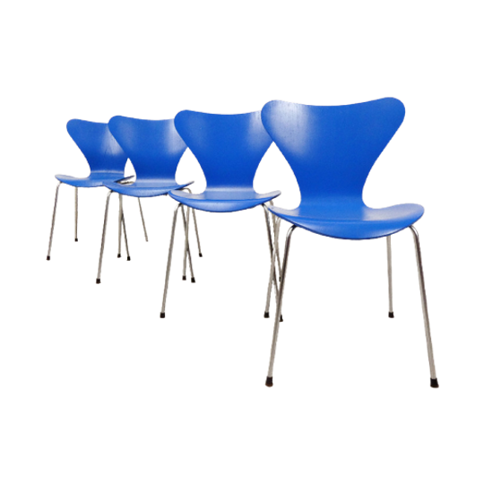 4 Butterfly Chairs By Arne Jacobsen For Fritz Hansen 1