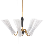 Chandelier By Hans Bergstrom For Asea, 1950’s Sweden thumbnail 1