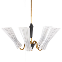 Chandelier By Hans Bergstrom For Asea, 1950’s Sweden