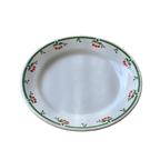 Set Of 5 Vintage Porcelain Cherry Dessert Plates thumbnail 1