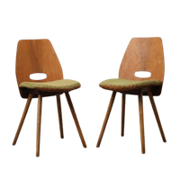 Vintage Lollipop Stoelen František Jirák | Groen