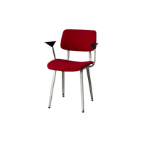 Revolt Stoel Friso Kramer Vintage Ahrend Rood Stof Kvadrat