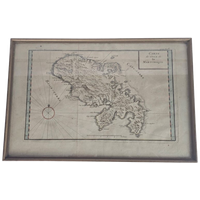 Ets - Kaart Van Martinique - 'Carte De L' Isle La Martinique - 18E Eeuw
