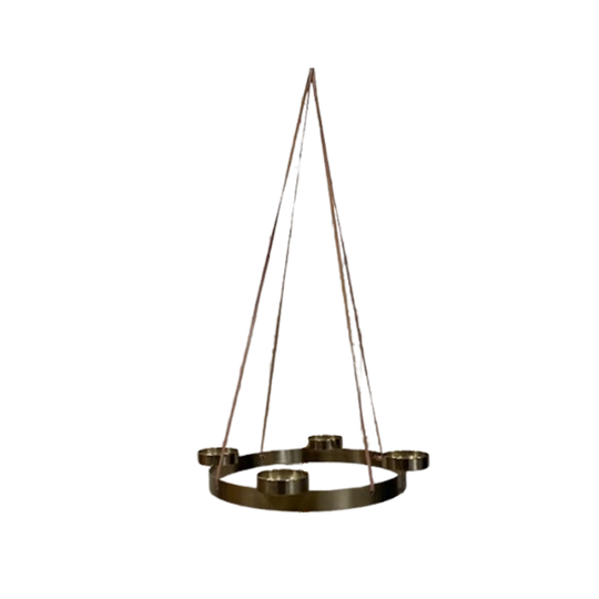 Candle Holder L, Gold, F/4 Candles 1
