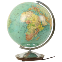 Grote Verlichte Wereldbol Globe Lamp Columbus Fifties