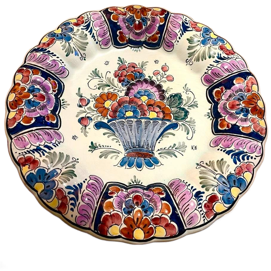 Delfts Polychroom Wandbord Handgemaakt 1