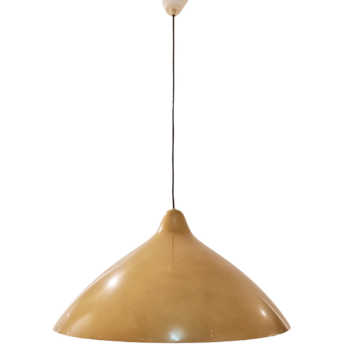 Vintage Gold Coloured 1950S Design Pendant Lamp Chandelier By Lisa Johansson Pape For Stockmann O
