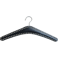 Vintage Zwarte Kledinghanger Met Studs