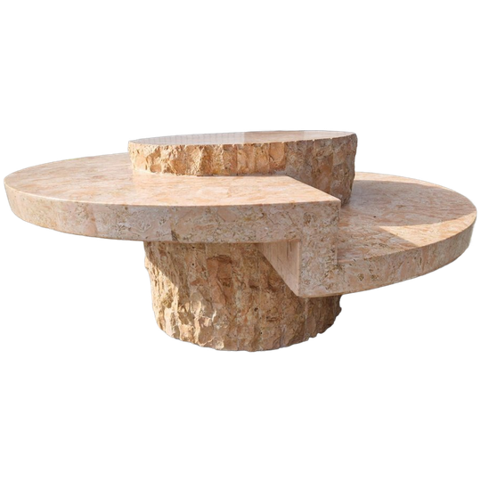 Magnussen Ponte Mactan Stone Coffee Table - Zeldzaam Roze 1