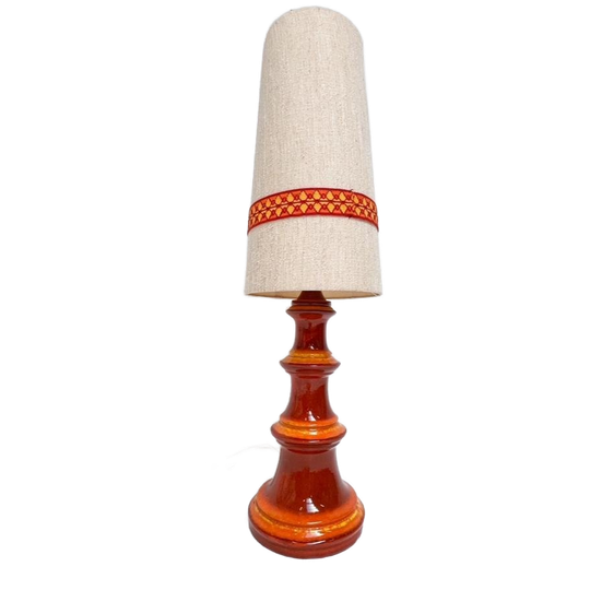 Keramieken Fat Lava Hustadt Leuchten Vloerlamp, 1970's 1