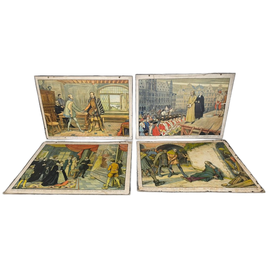 4 Kartonnen Schoolplaten 1