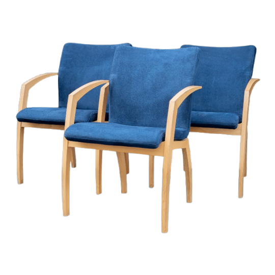 3X Leolux Camarilla | Stoel Blauw | Design 1