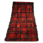 Vintage Vloerkleed Wollen Vloerkleed Ryamatta, Zweden 1960 (344) thumbnail 1