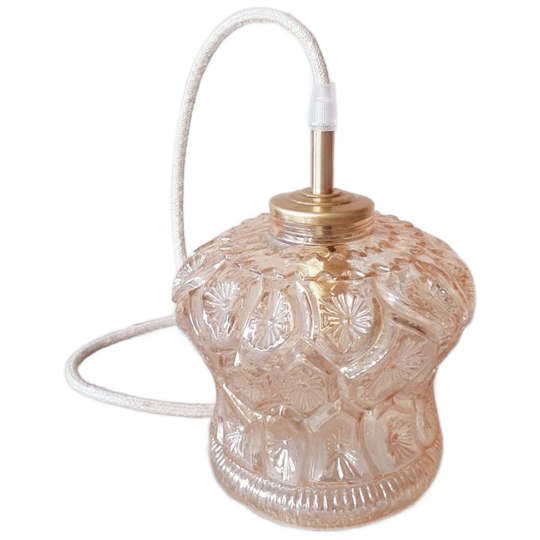 Vintage Hanglamp | Jaren 60 Lamp | Bubble Lamp | Amber Kleur 1