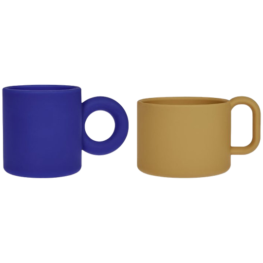 OYOY | 2x Nomu Becher Blauw Beige 1