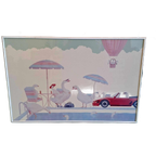 Vintage Lithografie Gloria Eriksen Single's Pond thumbnail 1