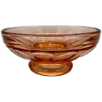 Art Deco Roze Persglas Schaaltje thumbnail 1