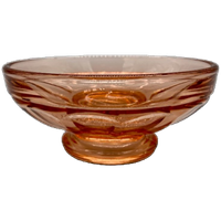 Art Deco Roze Persglas Schaaltje