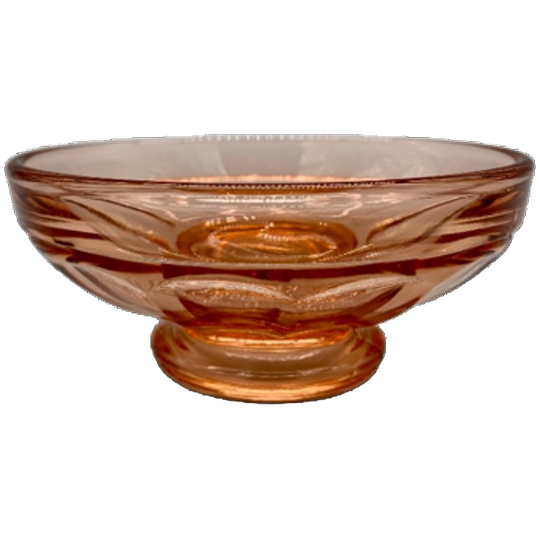 Art Deco Roze Persglas Schaaltje 1