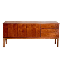 Vintage Sideboard Dressoir Noten Jaren 60