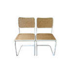 2 Witte Cesca Stoelen Marcel Breuer thumbnail 1