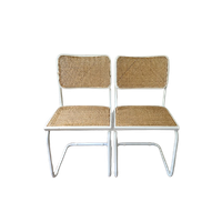 2 Witte Cesca Stoelen Marcel Breuer