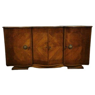 Vintage Art Deco Mid Century Dressoir, Wandkast