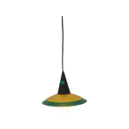 Memphis Milano Postmodern Hanglamp Design Geel Groen thumbnail 1