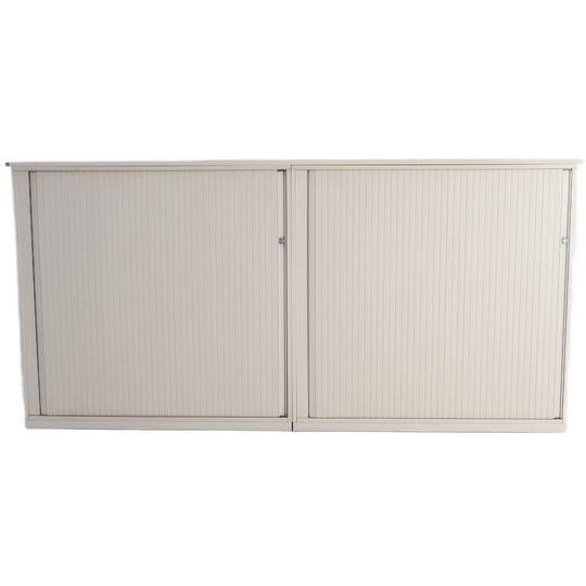 Steelcase Vrijstaande Roldeurkast, Wit, 119 X 244 Cm Incl. 8 Legborden 1