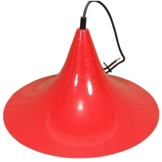 Vintage Heksenhoed Lamp Hanglamp, Rood 1