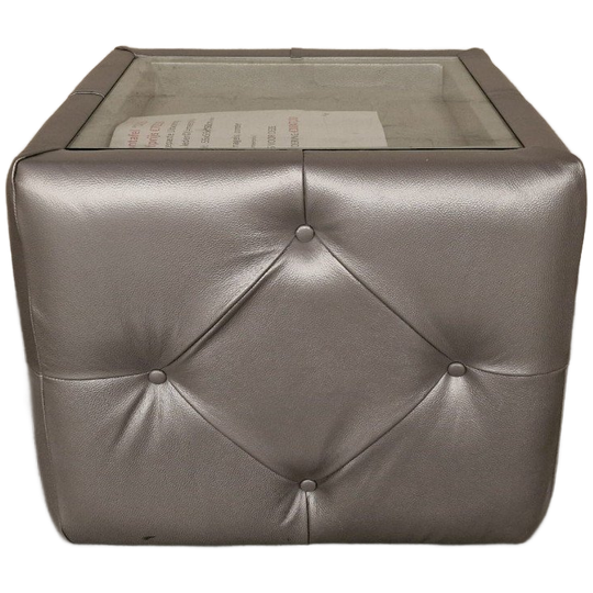 Pouffe Table – Silver 1