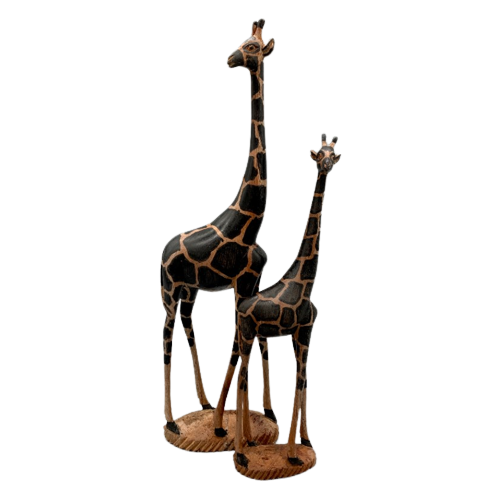 Set Vintage Houten Giraffen