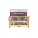 Gereviseerde Vintage Philips Grammofoonspeler En Radio, 1960 thumbnail 1