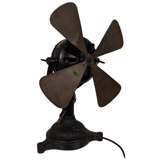Zeldzame Antieke Gietijzeren Bergmann Berlijnse Ventilator – Ca. 1910 – Volledig Werkend 1