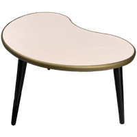 Pink Formica Kidney Shaped Plant / Side Table 1960s