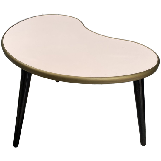 Pink Formica Kidney Shaped Plant / Side Table 1960S 1