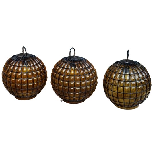 Hanglamp, Philips Npd 134 Caged Glass Pendant (3) 1