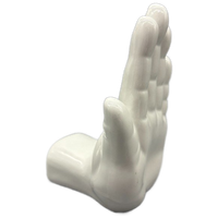 Boekensteun Hand Wit Keramiek